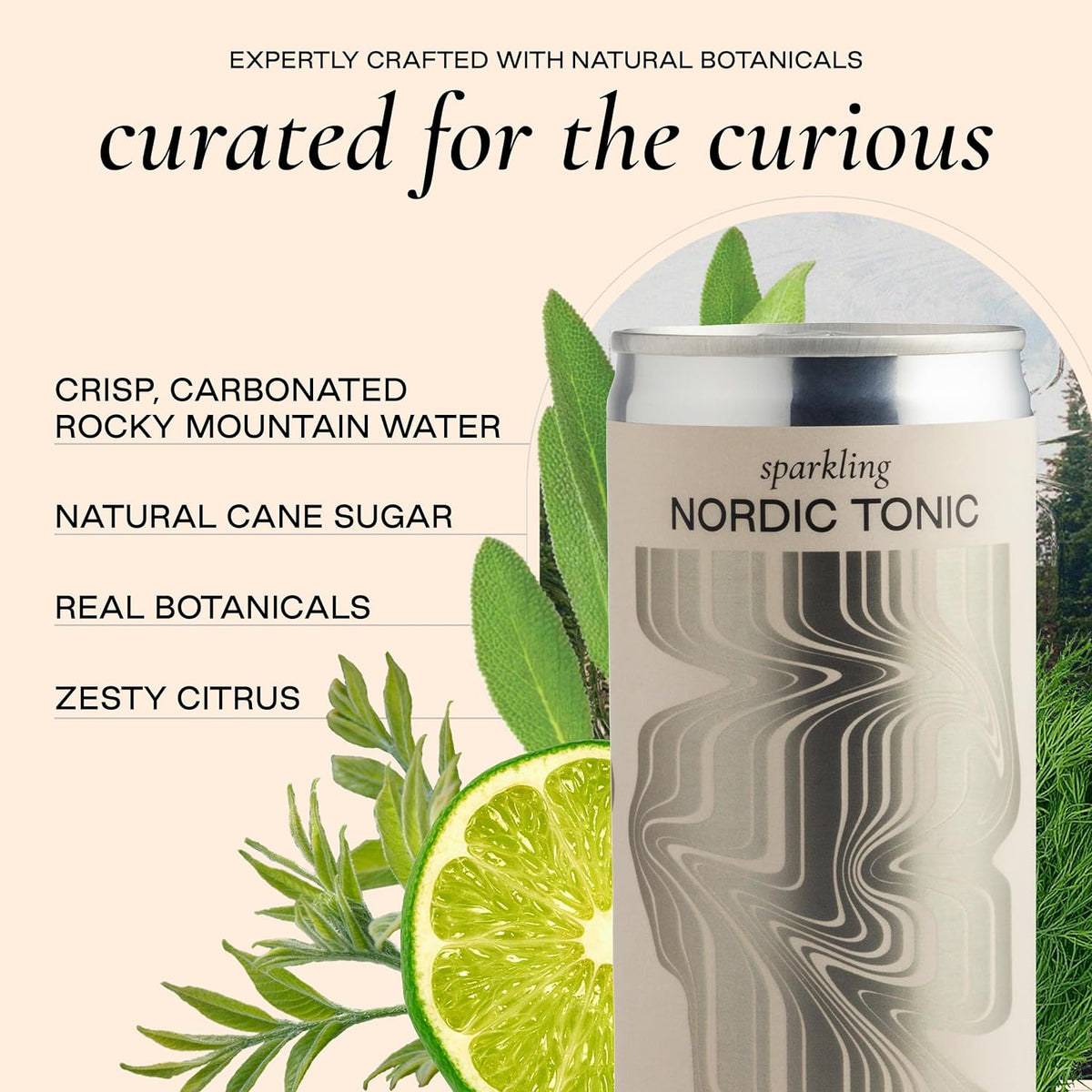 tonic water variety pack - nordic tonic, indian tonic & spanish tonic