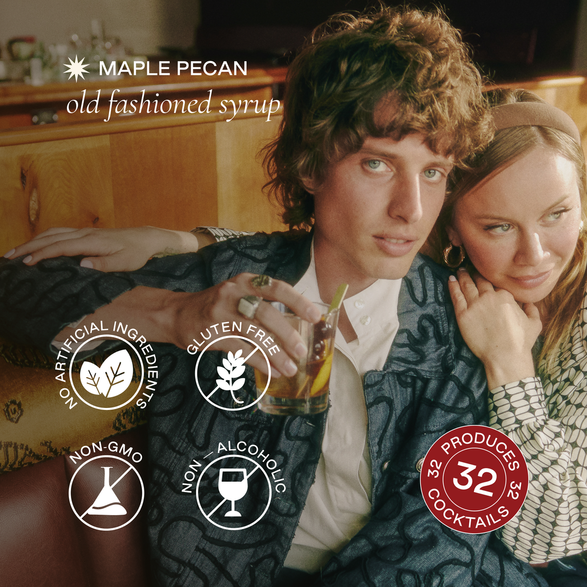 maple pecan old fashioned syrup