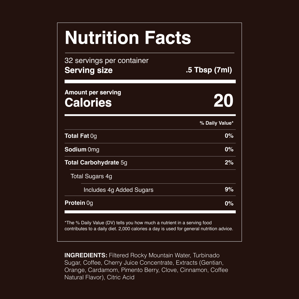 espresso old fashioned syrup