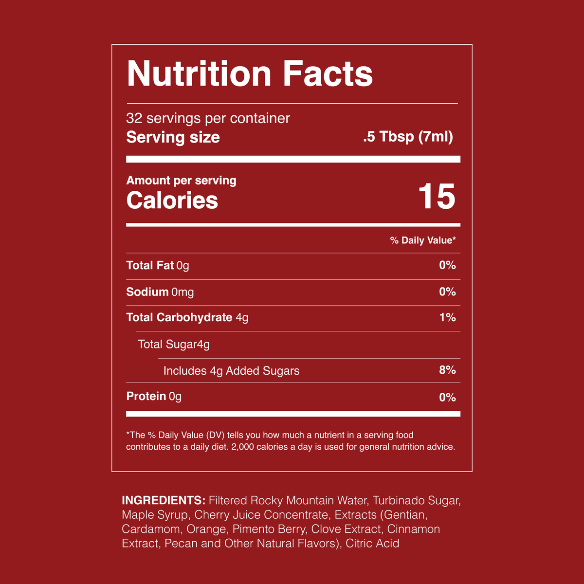 maple pecan old fashioned syrup