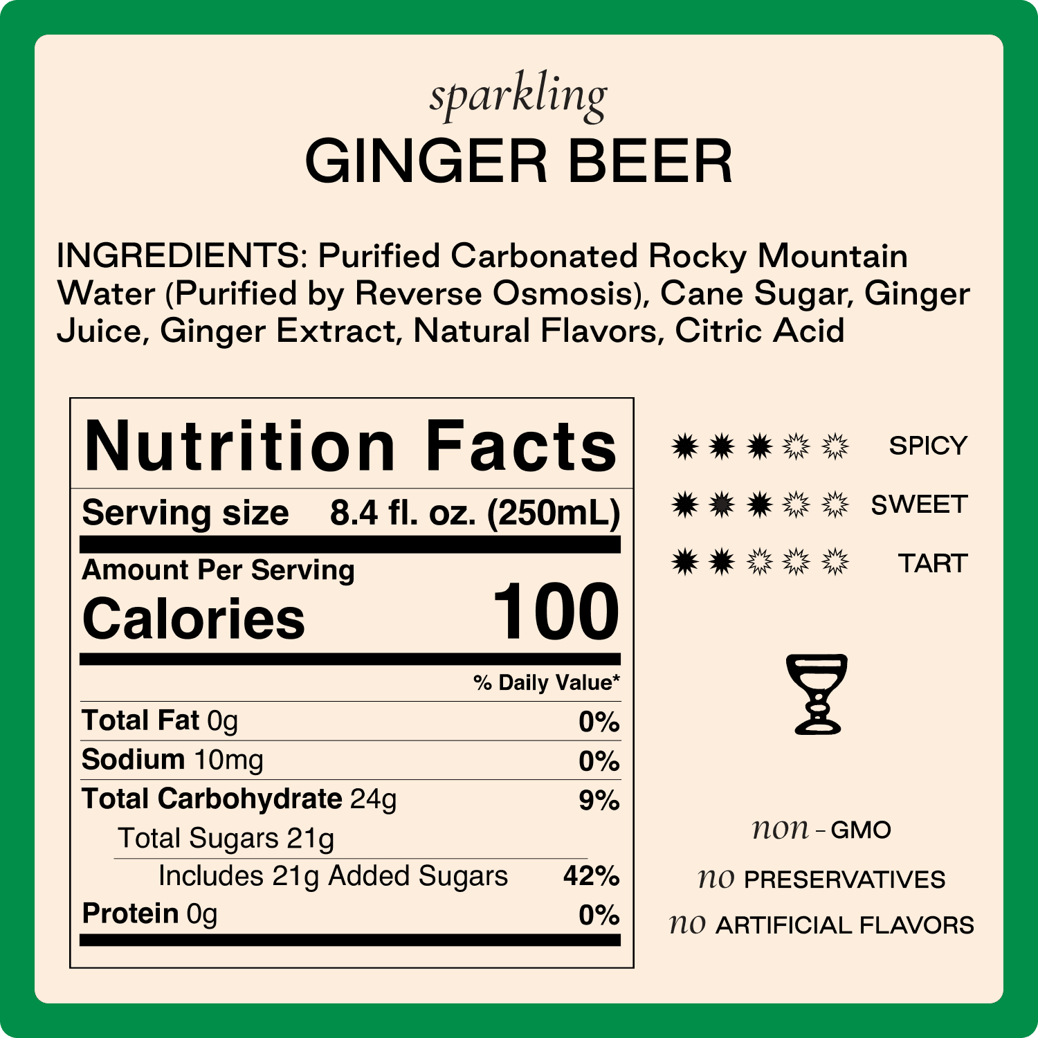 Ginger Beer - Sparkling Ginger Beer Colorado