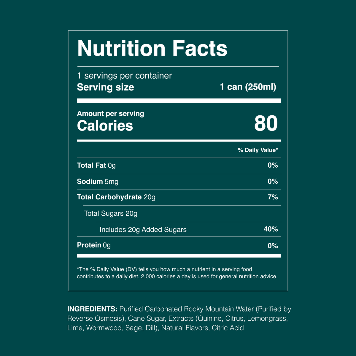 g&t mocktail (12 pack)