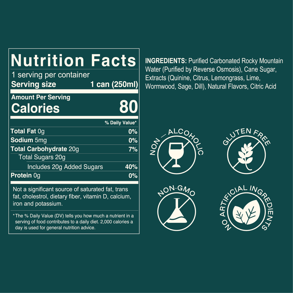 g&t mocktail (12 pack)