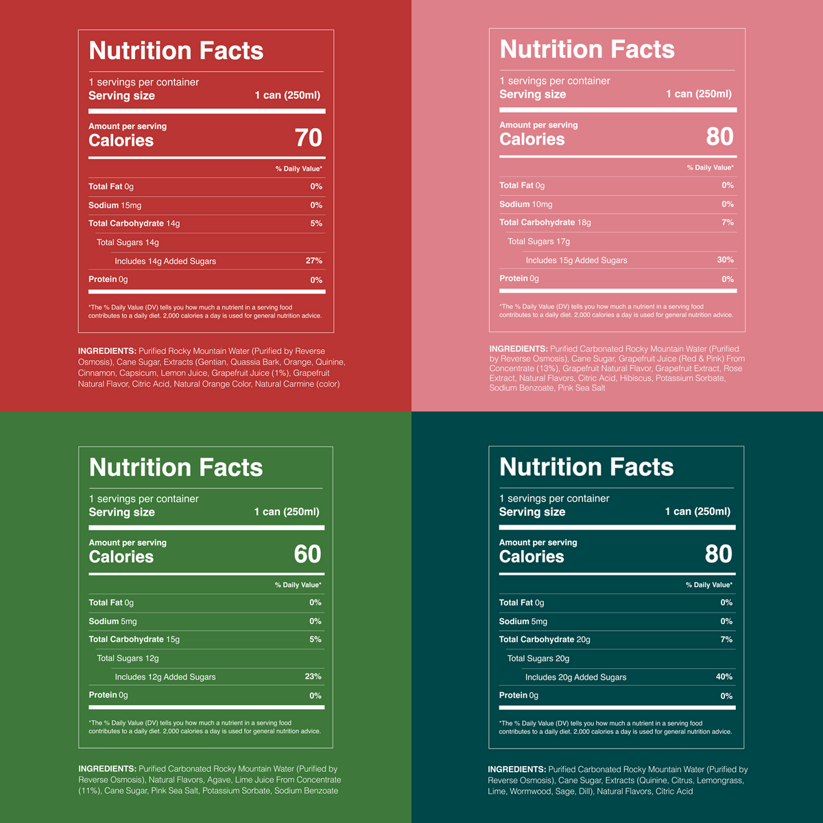 mocktail sample pack (12 pack)