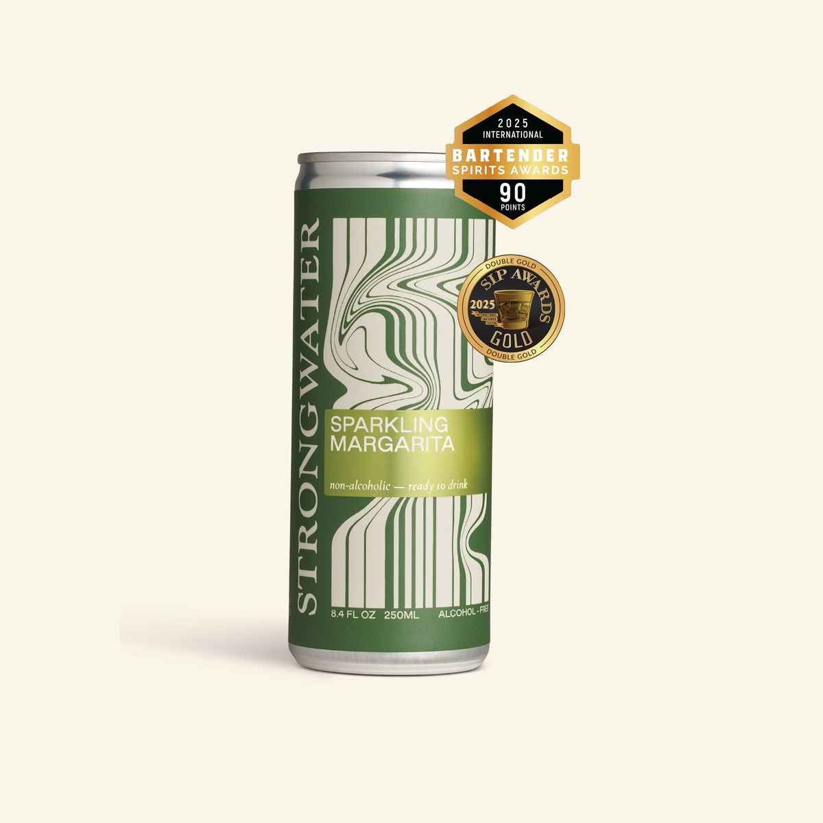 sparkling margarita mocktail