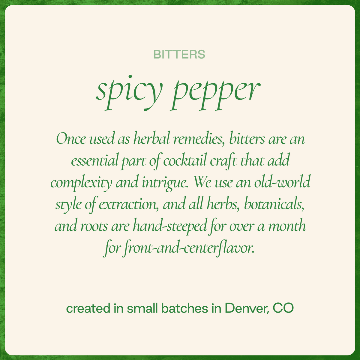 spicy pepper bitters
