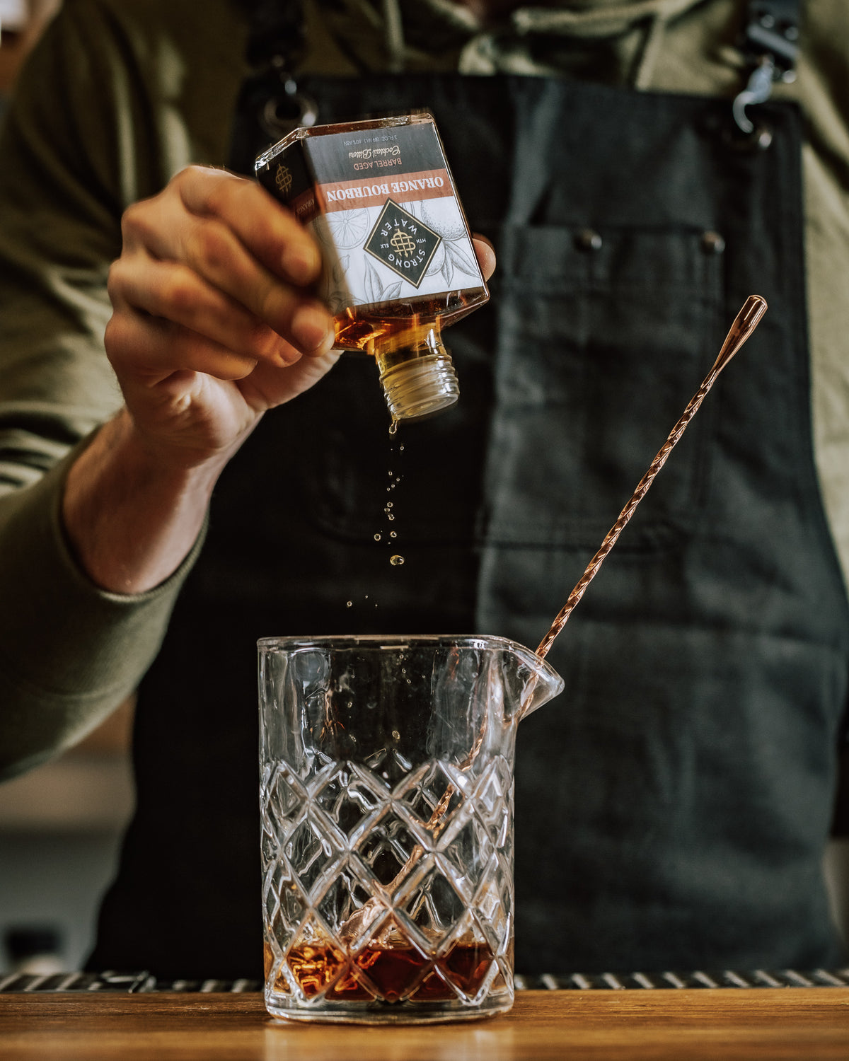 Orange Bourbon Bitters Classic Cocktail Strongwater