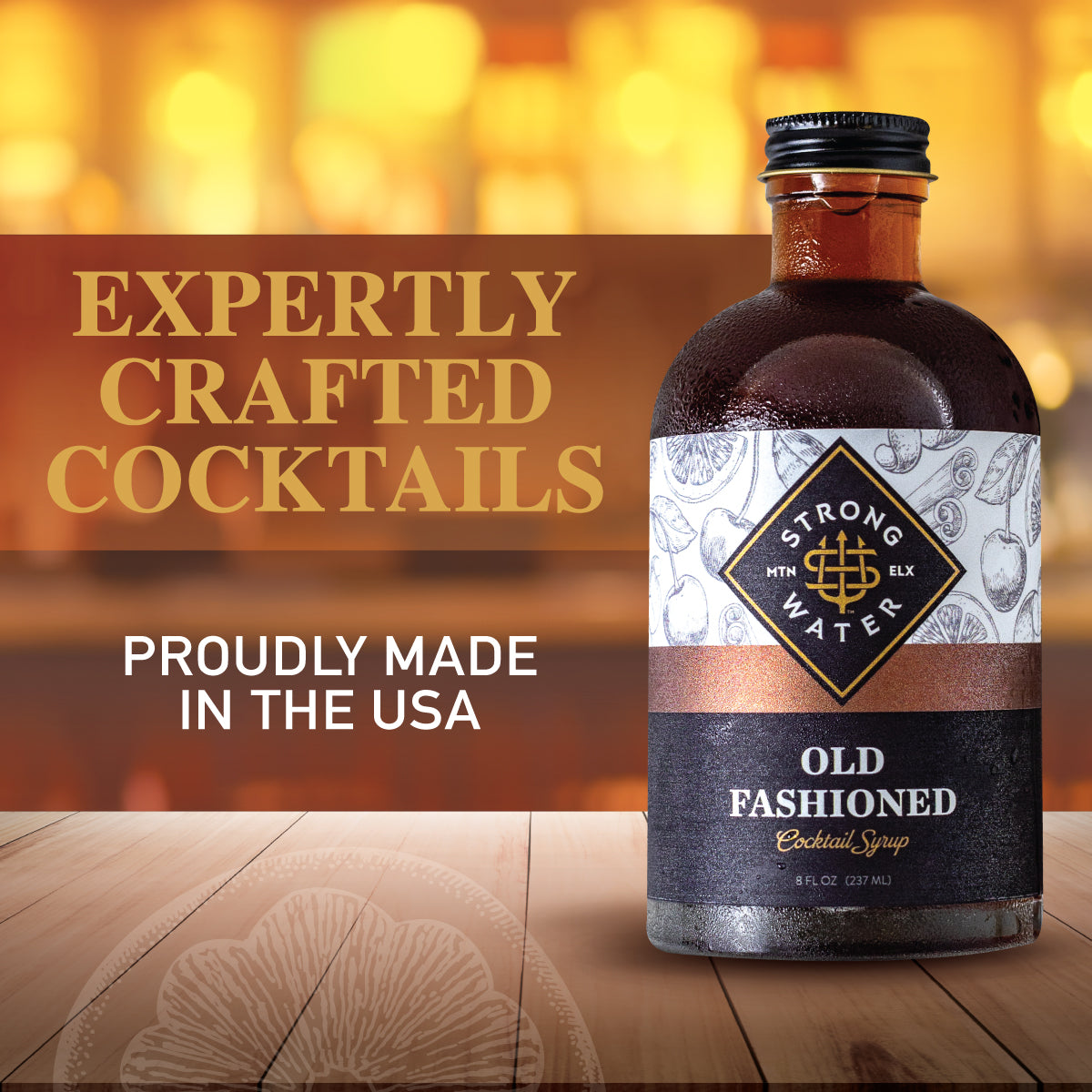 Old Fashioned Cocktail Syrup - Old Fashioned Mix - Strongwater